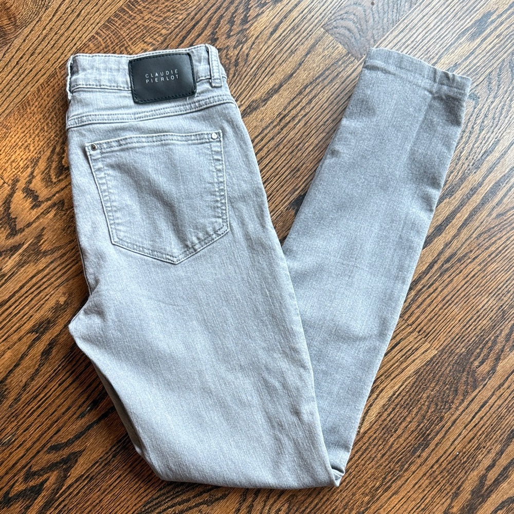 Claudie Pierlot Light Gray Skinny Jeans